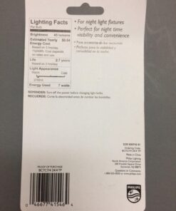 Philips C7 Clear Night Light: 7-Watt, E12 Candelabra Base Light Bulb, Soft White, 4-Pack, 415463 4 Count (Pack of 1) 14 71pMpOnDwtL