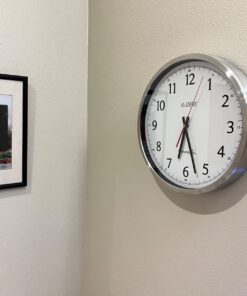 La Crosse Technology 404-1235UA-SS 14 Inch UltrAtomic Analog Stainless Steel Wall Clock 47 71pMv1IVaqL
