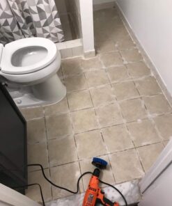 RevoClean 4 Piece Scrub Brush Power Drill Attachments-All Purpose Time Saving Kit-Perfect for Cleaning Grout, Tile, Counter, Shower, Grill, Floor, Kitchen, Blue & White 33 71pN8qJ4oGL