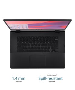 Alternative view of ASUS Chromebook CX1, 15.6" Full HD NanoEdge Display, Intel Celeron N3350 Processor, 64GB eMMC Storage, 4GB RAM, Spill-Resistant Keyboard, Chrome OS, Mineral Gray, CX1500CNA-WS44F Celeron | 4GB | 64GB