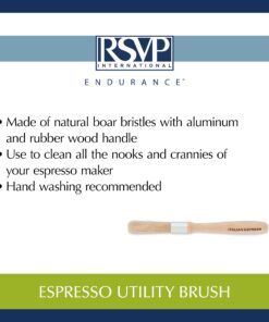 RSVP International Espresso Coffee Kitchen Cleaning Tool, Utility Brush 15 71pNcNZHbML