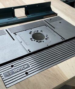 BOSCH RA1181 Benchtop Router Table 27 in. x 18 in. Aluminum Top with 2-1/2 in. Vacuum Hose Port 85 71pOiNpHIIL