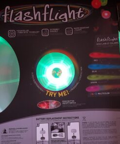 Nite Ize Flashflight LED Light Up Flying Disc Replaceable Batteries Disc-o 55 71pOolswoTL