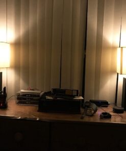 Elegant Designs LT1025-BLK Modern Leather Table Lamp with White Fabric Shade, Black 1 38 71pPIwgKeL