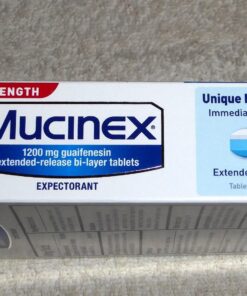 Mucinex 12 Hour 1200mg Maximum Strength Guaifenesin Chest Congestion & Mucus Relief, Guaifenesin Expectorant Aids Mucus Removal, Chest Decongestant for Adults, Dr Recommended, 42ct Tablets 42 Count (Pack of 1) Release Tablets 46 71pPWaoMMcL 1