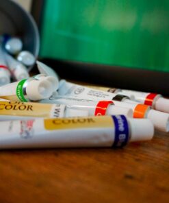 U.S. Art Supply Professional 24 Color Set of Art Oil Paint in 12ml Tubes - Rich Vivid Colors for Artists, Students, Beginners - Canvas Portrait Paintings 24 Count (Pack of 1) 28 71pPahSB3CL