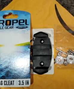 Shoreline Marine PROPEL PADDLE GEAR Nylon Zig Zag Cleat | 3.5-Inches | Stainless Steel Hardware |Durable Material | Double Mounting Holes | Ideal for Marine, Deck, Nautical Use 7 71pPqS77w L