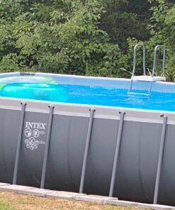 INTEX 26367EH Ultra XTR Deluxe Rectangular Above Ground Swimming Pool Set: 24ft x 12ft x 52in – Includes 2100 GPH Sand Filter Pump – Saltwater System – SuperTough Puncture & Rust Resistant 24FT x 12FT x X 52IN with Sand Filter Pump & Saltwater System 60 71pQ5EiK eL 3