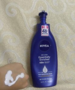NIVEA Essentially Enriched Body Lotion,Dry to Very Dry Skin, 16.9 Fl Oz, Package may vary 16.9 Fl Oz (Pack of 1) 56 71pQKfampxL