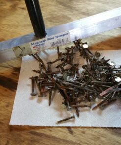 Master Magnetics - Magnetic Sweeper with Wheels, 14.5” - Pick up Nails, Needles, Screws and More 07263 51 71pQbrFY9ML