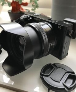 Fotodiox Reversible Lens Hood Kit for E-Mount PZ 16-50mm F3.5-5.6 OSS E-Mount Power Zoom Lens, Reversible Tulip Flower Hood w/Cap 46 71pQmhVBjQL