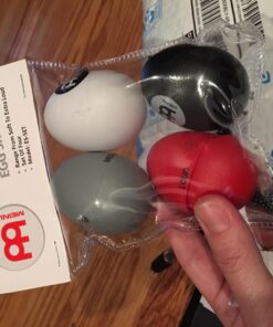 Meinl Percussion Set Egg Shakers 4-Piece Pack for All Music with Different Volume — NOT Made in China — Durable All-Weather, 2-Year Warranty (ES Red, Black, White, Gray 15 71pQrq46BiL