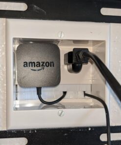 PowerBridge Two-CK Dual Outlet TV Cord Hider for Wall Mounted TV’s - Recessed in-Wall Cable Hider System for Power & Low Voltage - Matches Existing Outlets - Hide Wires with This Easy DIY Install Kit Dual Power 78 71pQt3lHa L