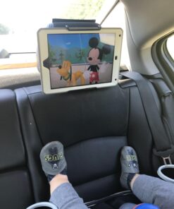 TFY Universal Car Headrest Mount, Fits 7-11 Inch Tablets - iPad, Samsung Galaxy Tab & Note, Adjustable Strap, Detachable, Portable, No Protruding Parts 55 71pR c9m9L 1