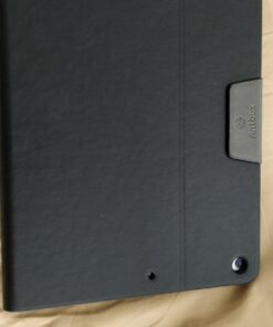 Antbox iPad 6th/5th Generation Case 9.7'' Vegan Leather Case Compatible with iPad Air 2/iPad Pro 9.7''/Air 1 with Apple Pencil Holder Magnetic Clasp Design (Black) Black 49 71pRfjTgWdL