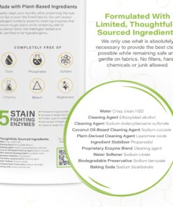 Heritage Park All-Purpose Fragrance Free, Hypoallergenic, pH-Neutral Laundry Detergent - Dermatologist-tested, Sensitive Skin-Friendly, Stain-Fighting Enzymes, Concentrated Up to 128 loads (64 fl oz) 64 Fl Oz (Pack of 1) 14 71pSkqLzdXL