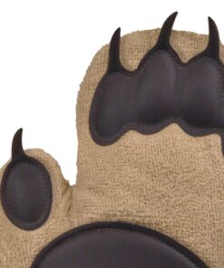 Genuine Fred Bear Hands Oven Mitts - Quality Cotton with Heat Resistant Silicone - Fun & Function Kitchen Gadgets - Funny White Elephant Gift - Great Gift for Home Cooks, Bakers, & Animal Lovers - 22 71pTfH8WRLL