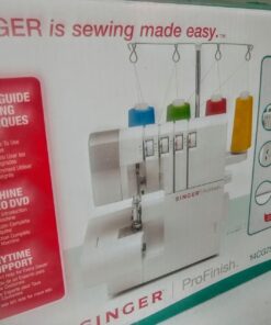 SINGER | ProFinish 14CG754 2-3-4 Thread Serger with Adjustable Stitch Length, & Differential Feed - Sewing Made Easy,White 69 71pTyTAKFWL