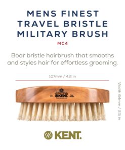 Kent MC4 Finest Men's Hair Brush And Facial Brush For Beard Care - Exfoliating Natural Boar Bristle Brush For Mens Grooming, Scalp Brush, Royalty Brush, And Beard Straightener For Men's Skin Care 9 71pV2laj67L