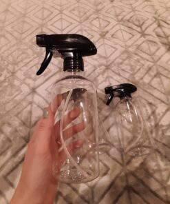 EPAuto Heavy Duty Chemical Resistant Spray Bottles with Sprayer (16 oz), Clear, 3-Pack Black 25 71pVB8u1vRL