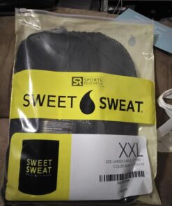 Sweet Sweat Waist Trimmer for Women and Men - Sweat Band Waist Trainer for High-Intensity Training & Workouts, 5 Sizes XX-Large Black/Yellow 42 71pX MFRzbL 2