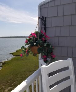 Nearly Natural Bougainvillea Basket Silk 1 Artificial Hanging Plant, 32 x 32 x 24, Green, Pink 61 71pXVbjqUvL