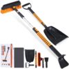 5in1 Car Snow Ice Scraper and Brush for Car SUV Trucks, 1x Ice Snow Shovel, 1x Heavy Duty 42" Extendable Snow Cleaning Brush Squeegee Broom, 1x Scratch Ice Snow Scraper Remover for Car Windshield 42" With Shovel 21 71pXbdJsXWL