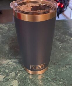 YETI Rambler 20 oz Stainless Steel Vacuum Insulated Tumbler w/MagSlider Lid Navy 1 Count (Pack of 1) 31 71pYdcZFSzL