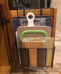 SimpleHouseware Over Cabinet Door Organizer, Mesh Bronze Brown 37 71paE7s70OL