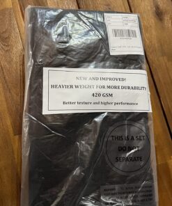 Cotton Craft - 8 Pack - Euro Cafe Waffle Weave Terry Kitchen Towels - 16x28 Inches -Black - 420 GSM quality -Ringspun 2 Ply Cotton - Highly Absorbent Low Lint - Multi Purpose Black 36 71pbEksuysL