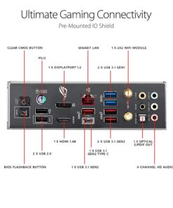ASUS ROG Maximus XI Hero (Wi-Fi) Z390 Gaming Motherboard LGA1151 (Intel 8th 9th Gen) ATX DDR4 DP HDMI M.2 USB 3.1 Gen2 802.11AC Wi-Fi 23 71pbdiwxboL