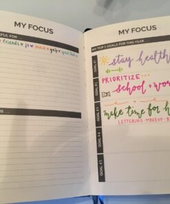 Papercode 2024 Daily Planner - Leather Weekly Planner W/Thick No-Bleed Pages - Monthly & Weekly Layouts - Use for Productivity, Schedule, or Agenda Blue 80 71pcH362KqL