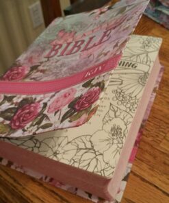 KJV Holy Bible, My Creative Bible, Faux Leather Flexcover - Ribbon Marker, King James Version, Pink Floral 79 71pcc4pCHRL