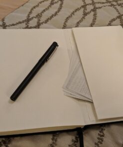 2 Pack Classic Ruled Notebooks/Journals - Premium Thick Paper Faux Leather Writing Notebook, Black, Hard Cover, Large, Lined (5.4 x 8.3) 44 71pcoQdBE8L