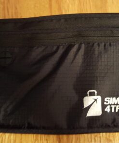 Simply4Travel Travel Money Belt with RFID Blocking, Premium Slim Fanny Pack and Waist Stash for Everyday Use! Black 81 71peAdlRiL