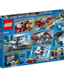 LEGO City Police High-Speed Chase 60138 Building Toy with Cop Car, Police Helicopter, and Getaway Sports Car (294 Pieces) 27 71pf0w2tTCL