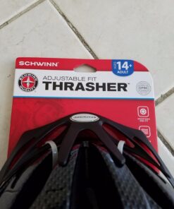 Schwinn Thrasher Adult Bike Helmet, Lightweight Microshell, Men and Women, Dial Fit Adjustment, LED and Non-Lighted Options, Suggested Fit 58-62 Cm Black 61 71pfFjYR5DL