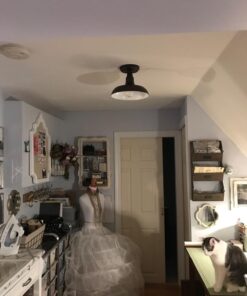 Design House 519884 Kimball 1 Light Semi Flush Mount Ceiling Light, Bronze Coffee Bronze 1 Count (Pack of 1) 40 71pfLig3W9L