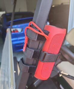 Bushwhacker The Original Portable Speaker Mount for Golf Cart Railing - Adjustable Strap Fits Most Bluetooth Wireless Speakers Attachment Accessory Holder Bar Rail 39 71pfP6q9DvL