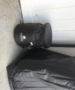 Outland Living Firebowl UV and Weather Resistant 740 Propane Gas Tank Cover with Stable Tabletop Feature, Fits Standard 20 lb Tank Cylinder, Ventilated with Storage Pocket Cover + Tabletop Black 34 71pfQ1tOEVL