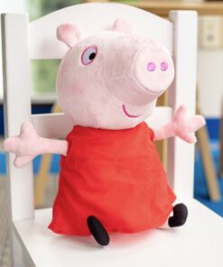 Peppa Pig Hug N' Oink Plush Stuffed Animal Toy, Large 12" - Press Peppa's Belly to Hear Her Talk, Giggle & Oink - Ages 18+ Months 20 71pftl9HmbL
