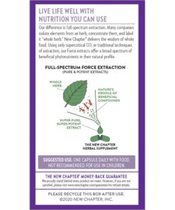 New Chapter Stress Relief Supplement - Holy Basil Force with Supercritical Holy Basil for Stress Support + Immune Support + Non-GMO Ingredients - Vegetarian Capsules, 120 Count 120 Count (Pack of 1) Vegetarian Capsule 15 71pg5D4CkDL