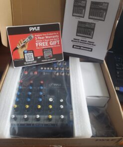 Pyle Professional Audio Mixer Sound Board Console System Interface 4 Channel Digital USB Bluetooth MP3 Computer Input 48V Phantom Power Stereo DJ Studio Streaming FX 16-Bit DSP processor-PMXU43BT 36 71pgc4xumL