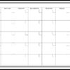 WallPops WPE0447 Large Monthly Dry Erase Calendar Decal, White & Off-White