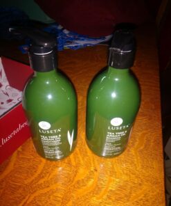Luseta Tea Tree Shampoo and Conditioner Set with Argan Oil for Oily Hair Clarifying, Fighting Dandruff Sulfate Paraben Free for Men and Women 2x16.9oz 16.9 Fl Oz (Pack of 2) 52 71ph2Cyk6QL