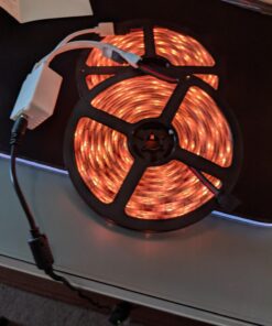 DAYBETTER Led Strip Lights Waterproof, 32.8ft(2 Rolls of 16.4ft) LED Tape Lights Color Changing 300 LEDs Light Strips Kit with 44 Keys Ir Remote Controller and 12v Power Supply for Indoor Outdoor Use 69 71phX01gNUL