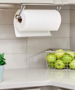 iDesign Steel Versatile Wall Mount Paper Towel Holder The York Lyra Collection, 15.3" x 5.2" x 2", Chrome 15.3" x 5.2" x 2" 21 71phYeimqML