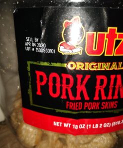Utz Pork Rinds, Original Flavor - Keto Friendly Snack with Zero Carbs per Serving, Light and Airy Chicharrones with the Perfect Amount of Salt, 18 Ounce (Pack of 2) 18 Ounce (Pack of 2) 34 71phaNKzSL