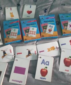 Star Right Words Toddler Flash Cards Set of 4 - Number Flash Cards, First Words, Colors and Shapes, & Alphabet/Letter Flashcards - 4 Binder Rings - 144 Sight Words Kindergarten Flash Cards 3-7 Years Multi Skill 28 71phkyU8TyL 2