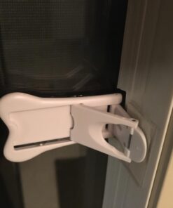 Sliding Door Lock for Child Safety - 2 Pack Grey/White White 32 71piFgvCBhL